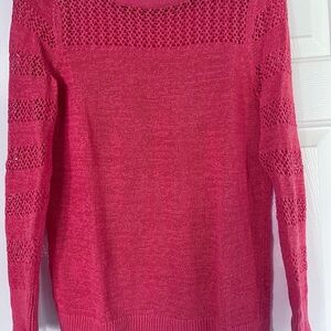 LOFT Coral Knit Sweater